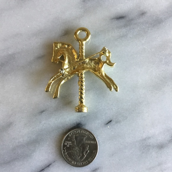 Vintage Carrousel Pony Brooch - Picture 2 of 2
